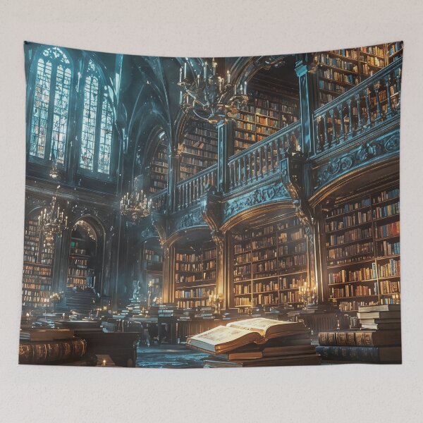 Item preview, Whispers of Forgotten Tomes: A Sunlit Sanctuary of Knowledge designed and sold by oanaunciuleanu.