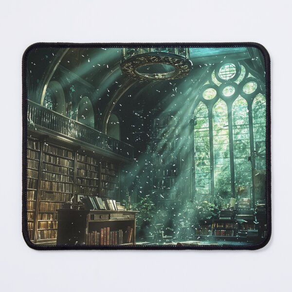 Item preview, Whispers of Forgotten Tomes: A Sunlit Sanctuary of Knowledge designed and sold by oanaunciuleanu.