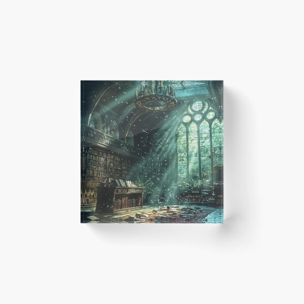 Item preview, Whispers of Forgotten Tomes: A Sunlit Sanctuary of Knowledge designed and sold by oanaunciuleanu.