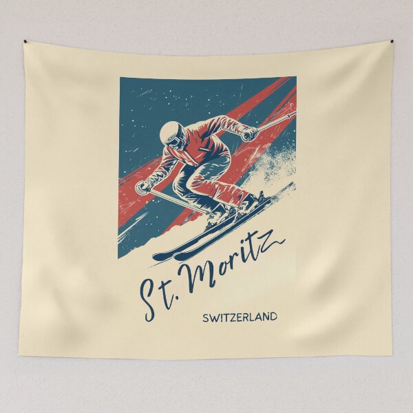 Item preview, St. Moritz Switzerland  designed and sold by GoodOldVintage.