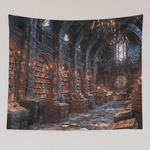 Item preview, Whispers of Forgotten Tomes: A Sunlit Sanctuary of Knowledge designed and sold by oanaunciuleanu.