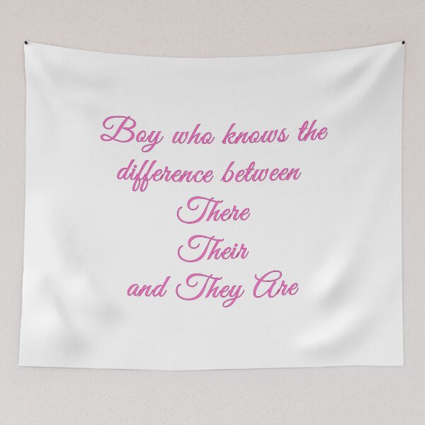 Item preview, Sabrina Carpenter There Their and They Are Sticker (Boy Who version) designed and sold by well0kthen.
