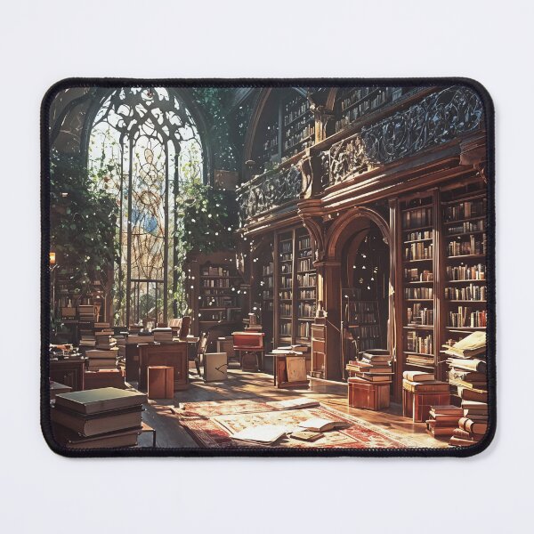 Item preview, Whispers of Forgotten Tomes: A Sunlit Sanctuary of Knowledge designed and sold by oanaunciuleanu.