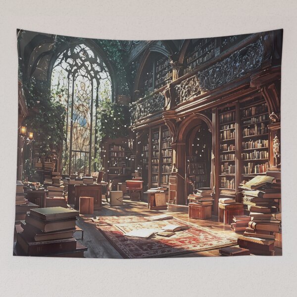 Item preview, Whispers of Forgotten Tomes: A Sunlit Sanctuary of Knowledge designed and sold by oanaunciuleanu.