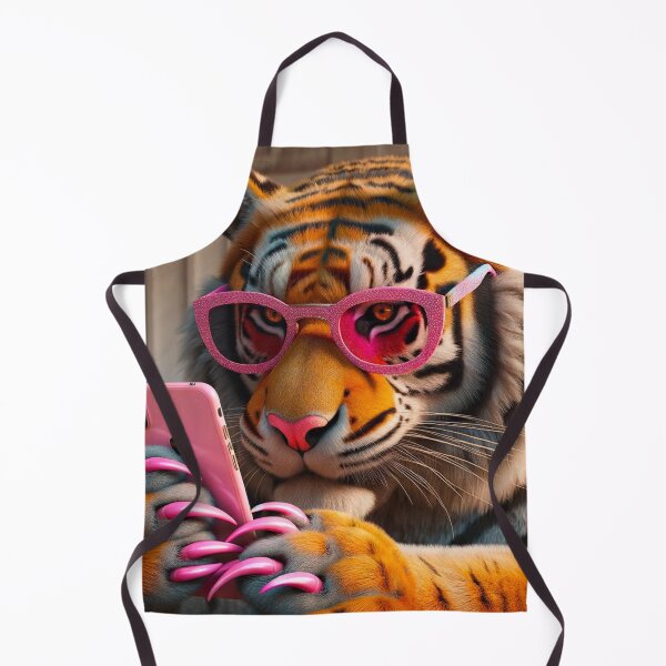 Item preview, Tina the Tiger and her New Pink Manicure designed and sold by Dani Abbott.