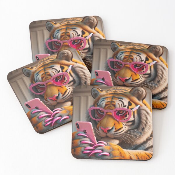 Item preview, Tina the Tiger and her New Pink Manicure designed and sold by Dani Abbott.