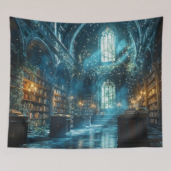 Item preview, Whispers of Forgotten Tomes: A Sunlit Sanctuary of Knowledge designed and sold by oanaunciuleanu.