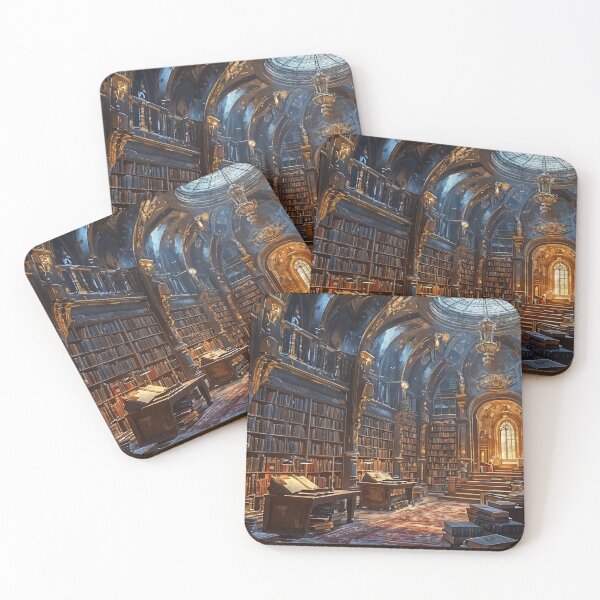 Item preview, Whispers of Forgotten Tomes: A Sunlit Sanctuary of Knowledge designed and sold by oanaunciuleanu.