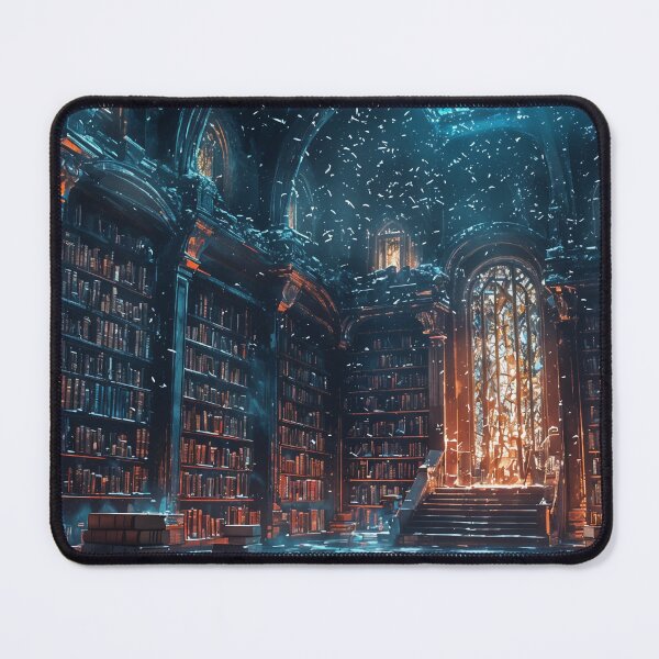 Item preview, Whispers of Forgotten Tomes: A Sunlit Sanctuary of Knowledge designed and sold by oanaunciuleanu.
