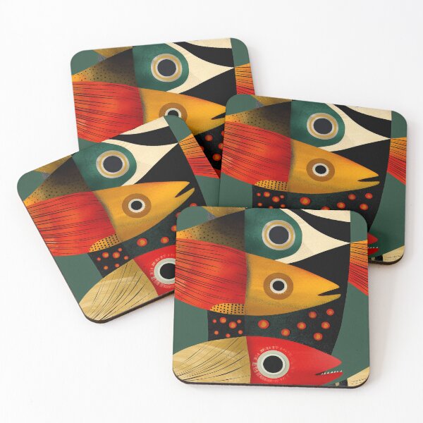 Item preview, Abstract Fish Pattern designed and sold by Andy Gambino Art.