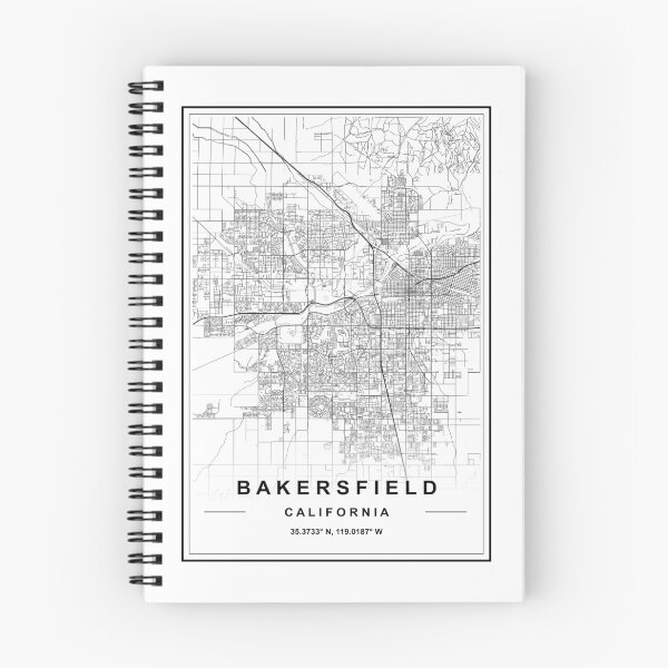Item preview, Bakersfield City Map designed and sold by SHAMPAIN-ART-CO.