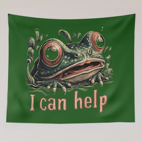 Item preview, Freaky Frog: I can help designed and sold by Brendon987.