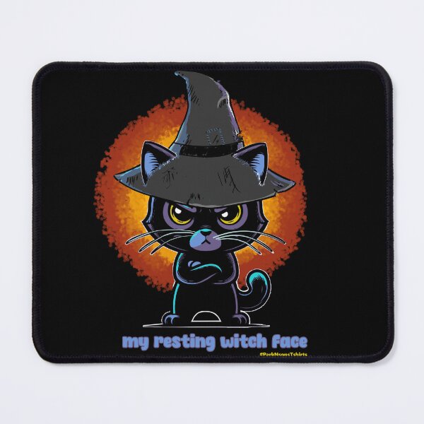 Item preview, My Resting Witch Face (Angry Cat) designed and sold by Steve Parknsons.