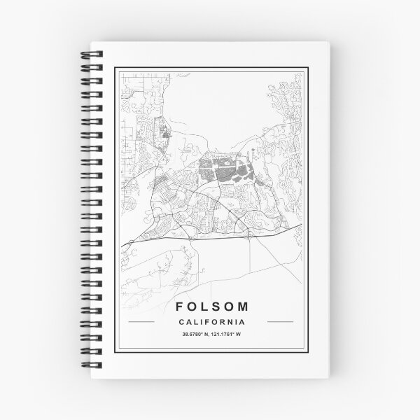 Item preview, Folsom City Map designed and sold by SHAMPAIN-ART-CO.
