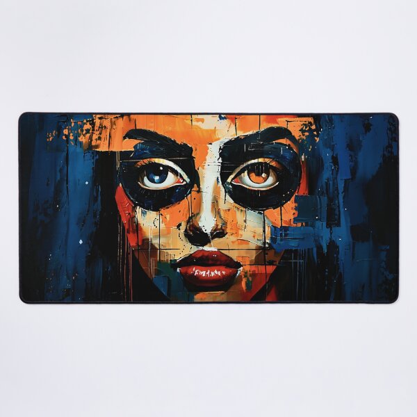Item preview, Abstract oil painting silhouettes 4, face illustration painting, art inspirations designed and sold by Gabi.Media.