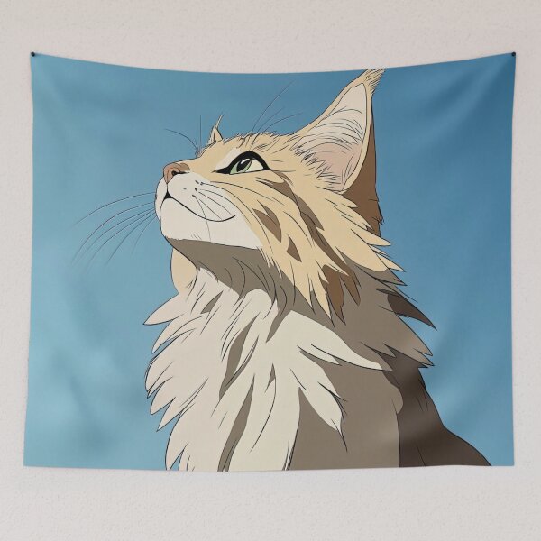 Item preview, Maine Coon cat  | Anime style designed and sold by ComicsFactory.