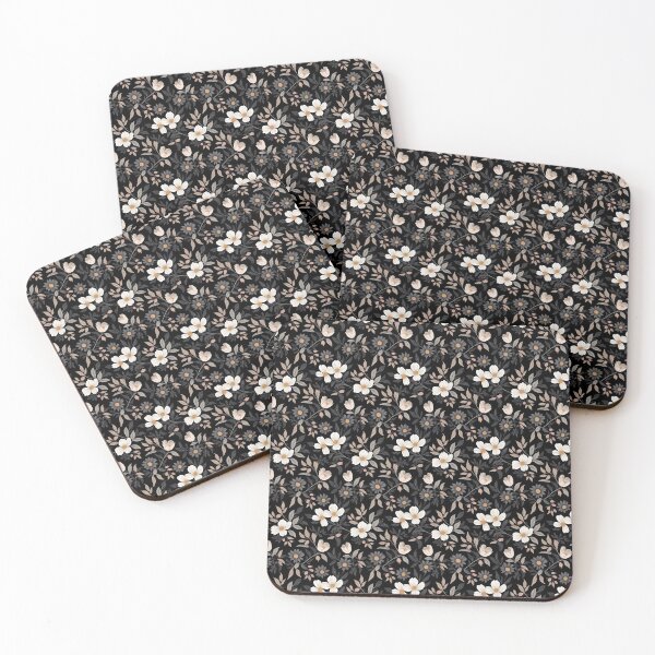 Item preview, Dark floral pattern - wild flowers nature forest cottage goth  designed and sold by Fantasy Cache.