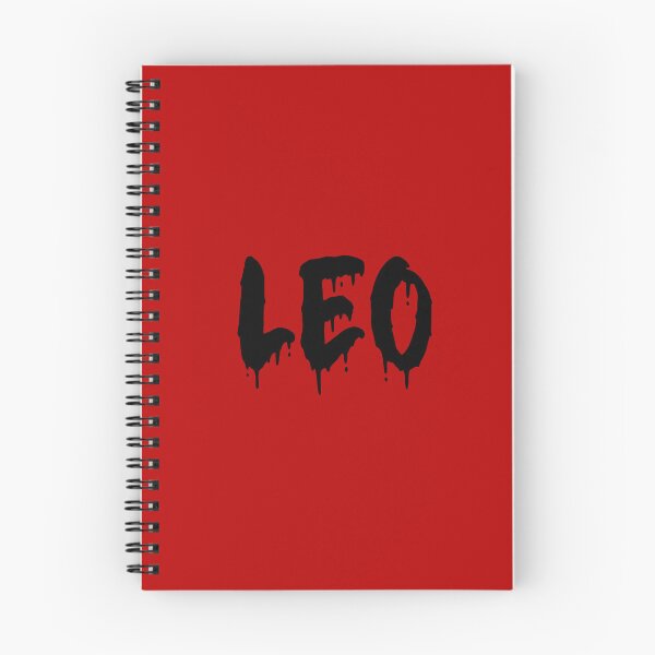 Item preview, BLACK ON RED LEO BLOOD DRIP designed and sold by RomeArtCo.