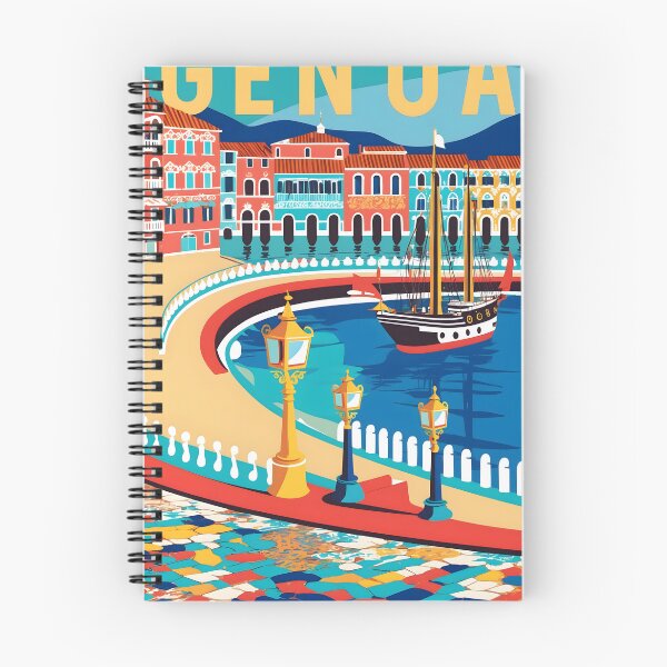 Item preview, Genoa Italy Vintage Travel Tourism  designed and sold by TravelersGems.