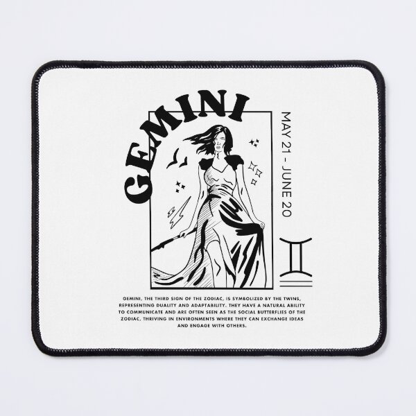 Item preview, Gemini Zodiac: Warrior of Duality Black Color designed and sold by snidentic.