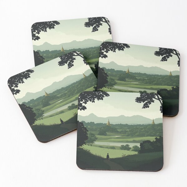 Item preview, Myanmar landscape | Anime style designed and sold by ComicsFactory.