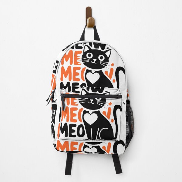 Item preview, Black Cat - Meow Meow? Funny Philosophical designed and sold by Merch-Kitsune.