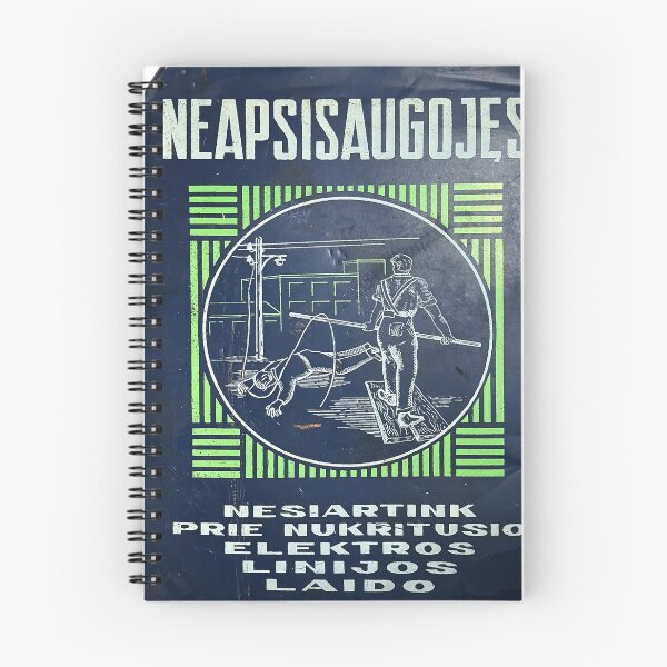 Item preview, Electrical wire safety Poster from Lithuanian soviet times designed and sold by Enrika.