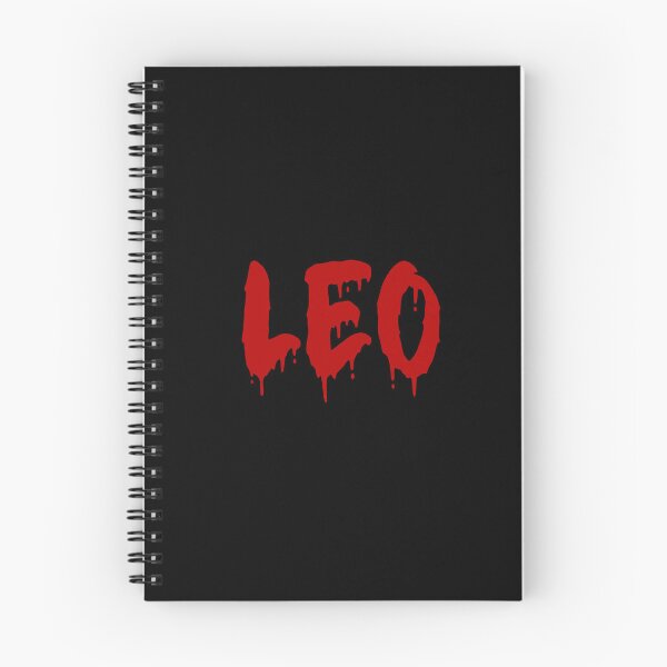 Item preview, RED ON BLACK LEO BLOOD DRIP designed and sold by RomeArtCo.
