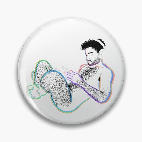 Item preview, Hairy Man Vibing to Music designed and sold by Verediex.