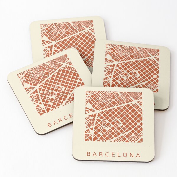 Item preview, Barcelona City Europe Urban Map  designed and sold by Archicut27.