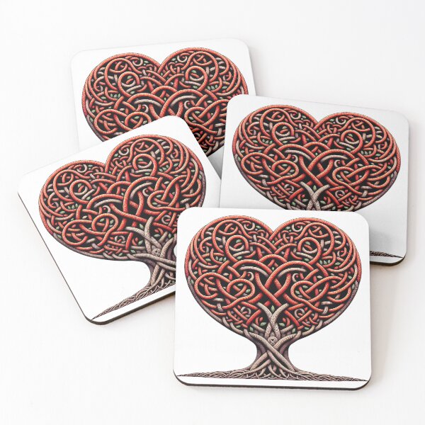 Item preview, Celtic Knot Red Heart Tree Heartwood Harmony designed and sold by HolidayT-Shirts.