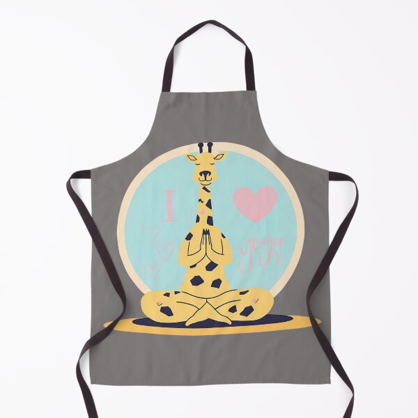 Item preview, “I LOVE YOGA” GIRAFFE DESIGN designed and sold by asudesign.