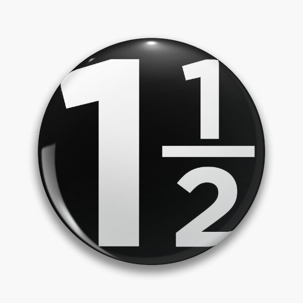 Item preview, 1-1/2 almost number one in black round circle designed and sold by PIXEL POP DESIGNS - Beyond the Norm!.