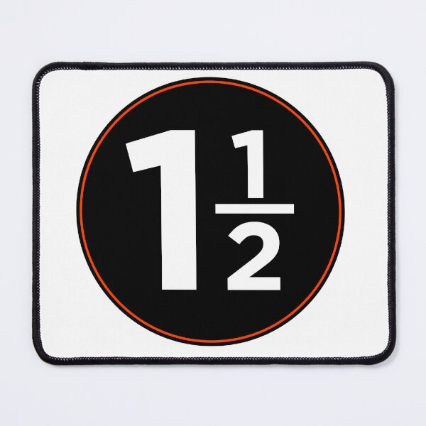 Item preview, 1-1/2 almost number one in black round circle designed and sold by PIXEL POP DESIGNS - Beyond the Norm!.