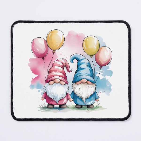 Item preview, Colorful happy gnomes with balloons designed and sold by thBirthday.