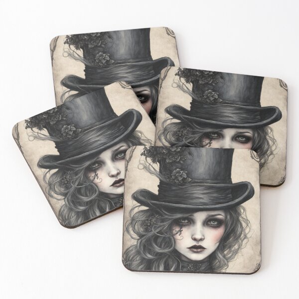Item preview, Classic Goth Girl Art designed and sold by TheDarkWardrobe.
