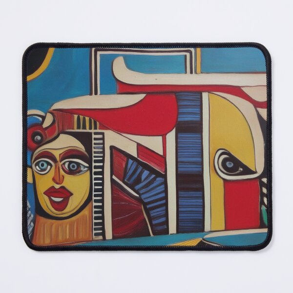 Item preview, Colorful Abstract Faces with Surreal Elements designed and sold by EidansEmpire.