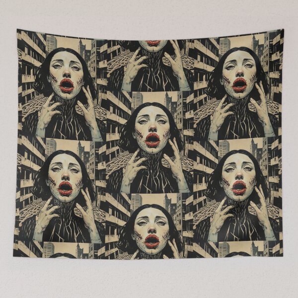 Item preview, Black-Haired Woman in Urban Spiderweb Fashion designed and sold by Samuel-Rox.