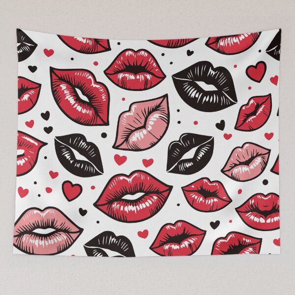 Item preview, Lips Pattern designed and sold by ArtFactoryAI.