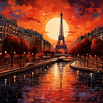 Artwork thumbnail, Sunset In Paris by Rtymer