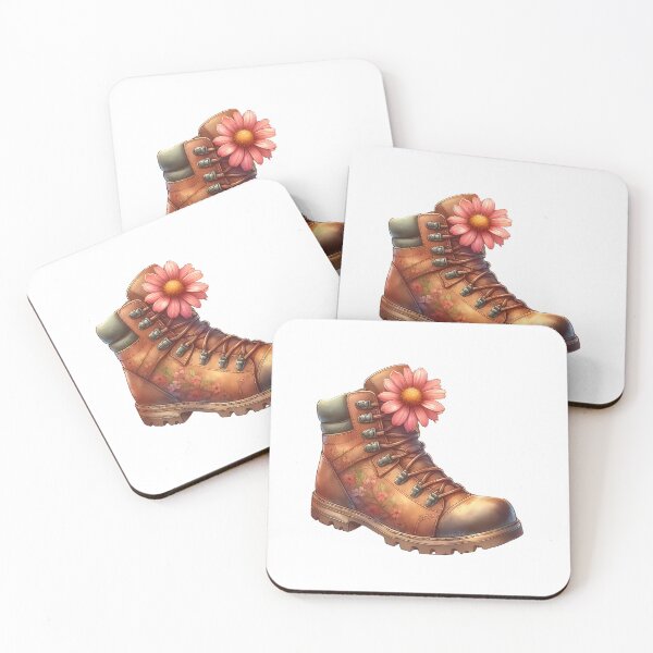 Artikelvorschau, Vintage Wanderschuh mit Blumen entworfen und verkauft von stylishdzign.
