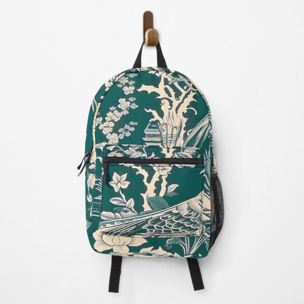 Item preview, Hunter Green Pheasant Chinoiserie Dream designed and sold by TheChinoiserie.
