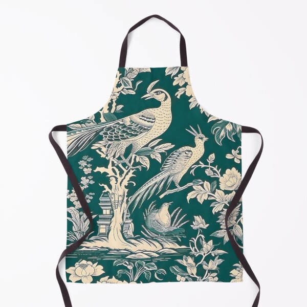 Item preview, Hunter Green Pheasant Chinoiserie Dream designed and sold by TheChinoiserie.