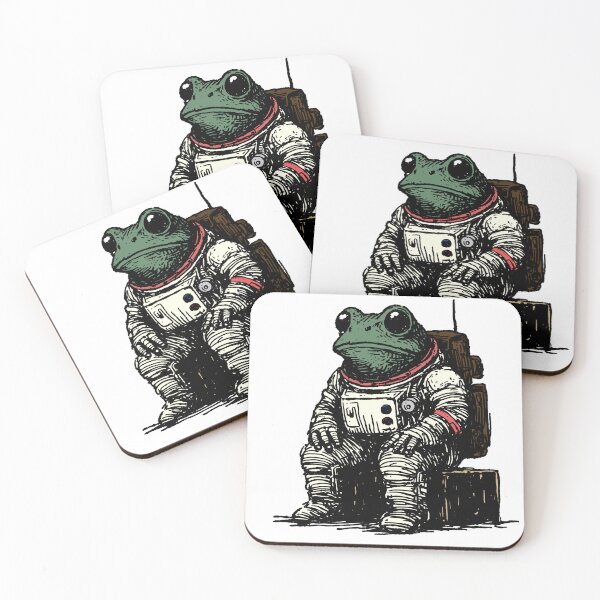 Item preview, Frog astronaut designed and sold by InkingOn!Apparel.