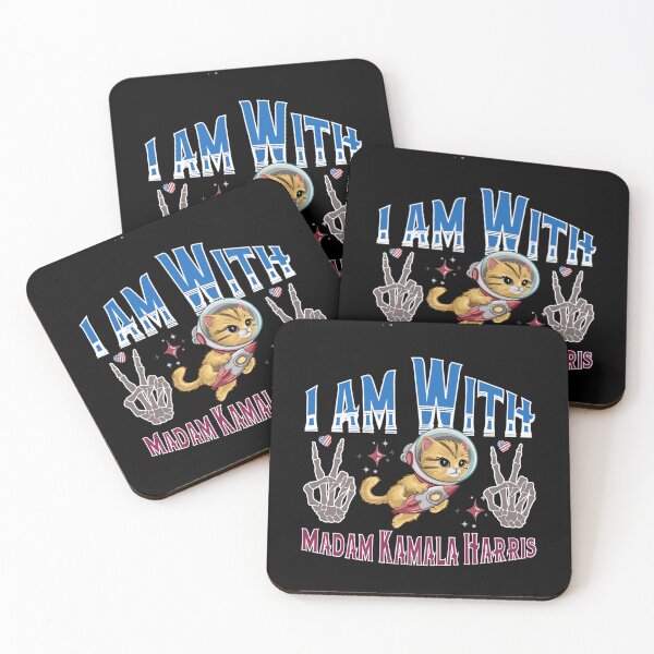 Item preview, I am With Madam Kamala Harris US President Candidate 2024 Elections Colorful Design designed and sold by Raise2Shine.