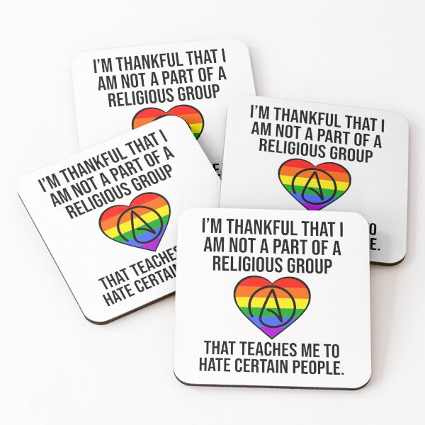 Item preview, I’m thankful that I am not a part of a hateful religion  designed and sold by Rachel the Artist .