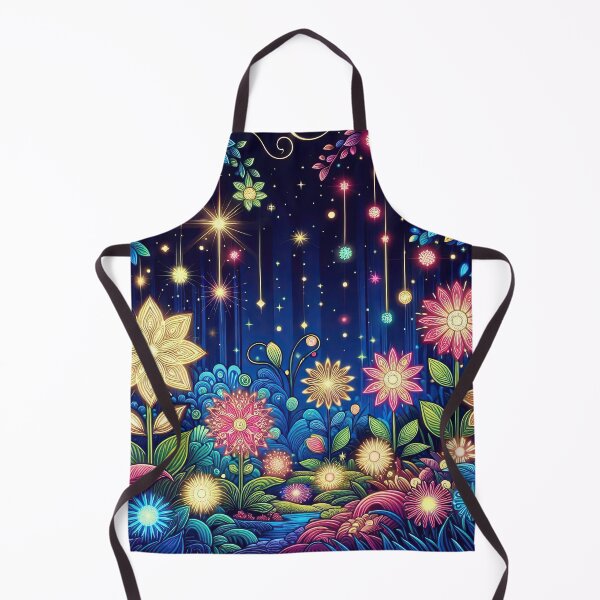 Item preview, Magical Garden with Glowing Flowers Pop Art Style designed and sold by artofuniverse.