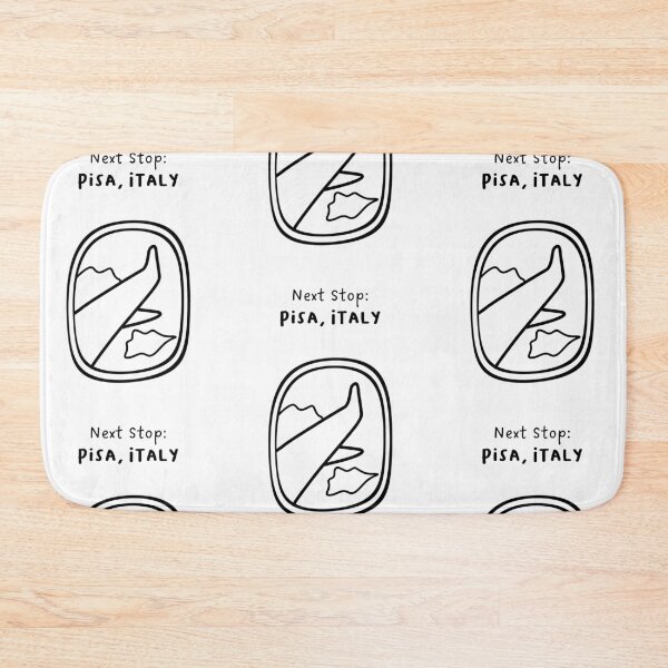 Item preview, Pisa, Italy | Illustration of an Airplane Window View | Handwritten-style Font designed and sold by RM-Journey.