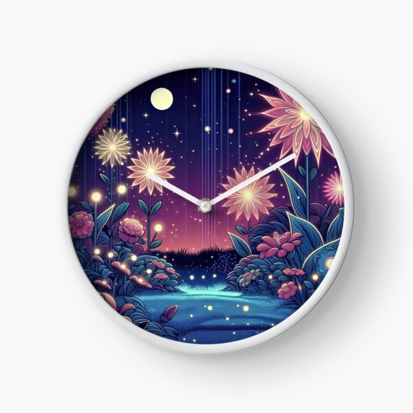 Item preview, Magical Garden with Glowing Flowers Pop Art Style designed and sold by artofuniverse.