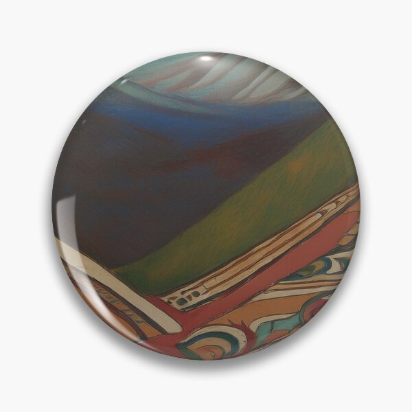 Item preview, “Vibrant Valley: An Abstract Landscape Painting” designed and sold by EidansEmpire.